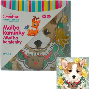 Diamantové malování Diamantové malování - Kreslený pejsek 20 x 20 cm
