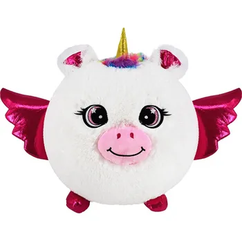 plyšák Nafukovací plyšový kamarád - Jednorožec bílý 23 cm