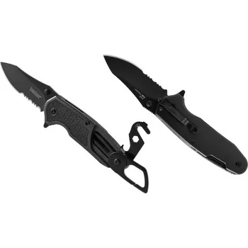 kapesní nůž Kershaw 8100 FUNXION EMT záchranářský nůž s asistencí 7,6 cm, celočerná, GFN