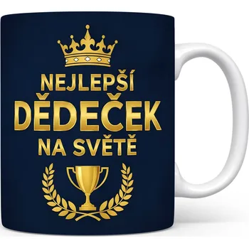 Hrnek NEJLEPŠÍ DĚDEČEK NA SVĚTĚ – zlatá elegance pro hrdého dědečka