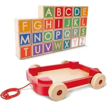 Tahací vozík s kostkami