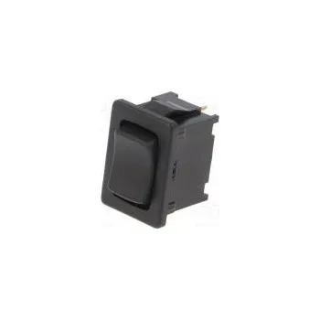 vypínač ROCKER SPDT pol 3 (ON)-OFF-(ON) 6A/250VAC černá IP40 není