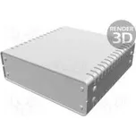 Kryt s panelem větraná 1402 X 180mm Y 185mm Z 61mm hliník