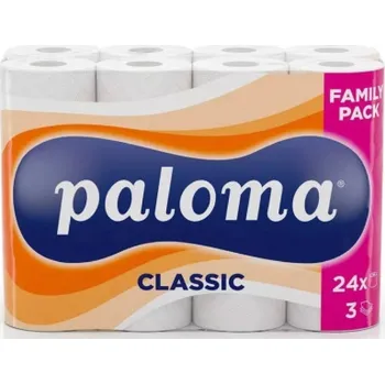Toaletní papír TP Paloma CLASSIC 24ks, 3vrst, 100% cel.,bílý ( )