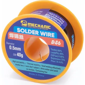 Páječka Trubičkový cín 0.5mm Sn60Pb40 40g