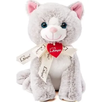 plyšák Kočka Jacqueline světle šedá, 25cm