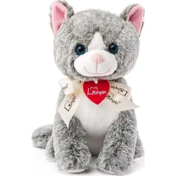 plyšák Kočka Madeleine tmavě šedá, 25cm