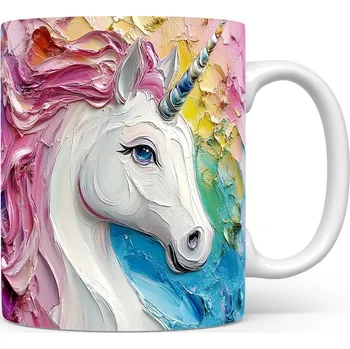 Hrnek se jednorožcem – malířským vzhledem