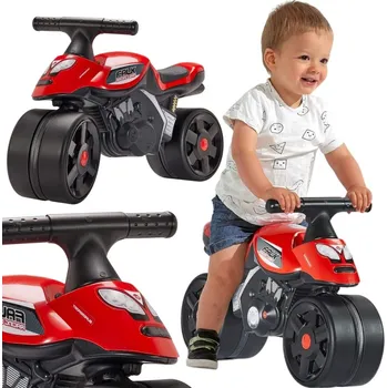 Odrážedlo Odrážedlo Falk Racing s širokými koly, černo-červené od 2 let