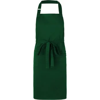 Kuchyňská zástěra Neutral Číšnická zástěra z organické bavlny s nastavitelným popruhem Barva: Zelená lahvová, Velikost: 90 x 90 cm NE92020