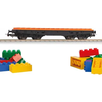 Vláček a vláčkodráha Piko Plošinový stavebnicový vagón - 58405