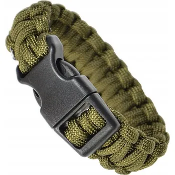 Náramek Survivalový náramek 2v1 Mil-Tec Paracord 22mm Olive