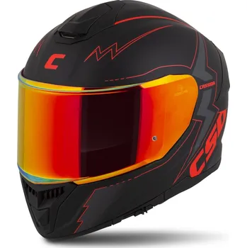 Helma na motorku Přilba integral gt 2.1 flash, cassida (černá matná/metalická červená/tmavě šedá, vel. m) plexi s přípravou pro pinlock