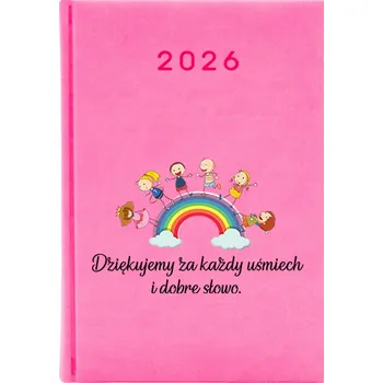 Kalendář Knižkový kalendář 2026 A5 FunnyCase růžový