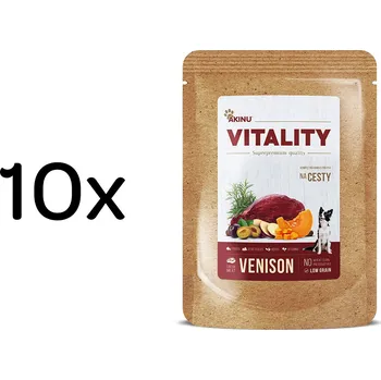 Krmivo pro psa Akinu VITALITY Zvěřinová kapsička pro psy na cesty 10 x 150 g