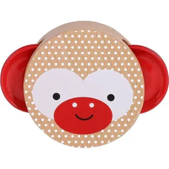 Dřevěná hračka Petit Collage Dřevěná tamburína opice