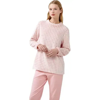 Dámská móda Dámské hřejivé pyžamo Vamp s fleecem 21424 velikost L