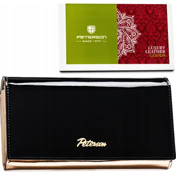 Peněženka Peterson dámská peněženka z pravé kůže, černá