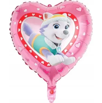Balónek Fóliový balónek srdce Everest Tlapková patrola 45 cm (18")