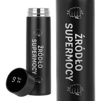 TERMOSKA S DISPLEJEM - GRAVÍROVÁNÍ Černý - ZDROJ SUPERSCHOPNOSTÍ - Ke Dni Učitelů