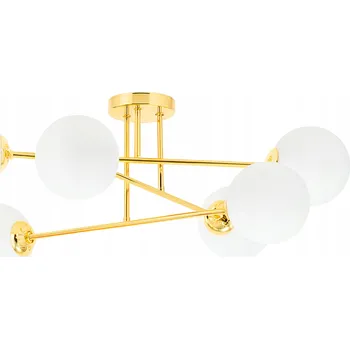 Závěsné svítidlo LEDLUX LX-1405, 6 žárovek E27, mléčné sklo