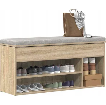 Botník Lavice na boty dub sonoma 102x30,5x45 cm, dřevotříska