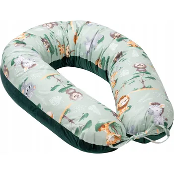 Polštář JUKKI TĚHOTENSKÝ POLŠTÁŘ NA SPÁNEK MULTIFUNKČNÍ BAVLNA SAMET 170 cm