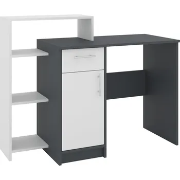 Psací stůl Psací stůl KREDO Barva: antracit + bílá
