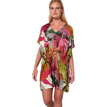 Dámská móda Letní volné šaty Vamp s krátkými rukávy 20433 velikost L