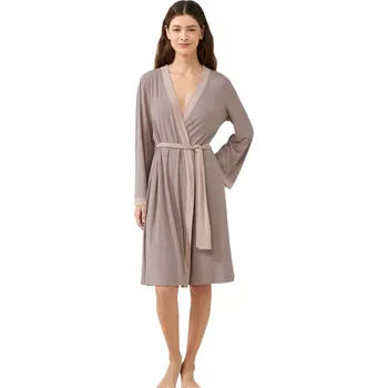 Dámský župan Vamp žebrovaný bambusový župan 21173 velikost S