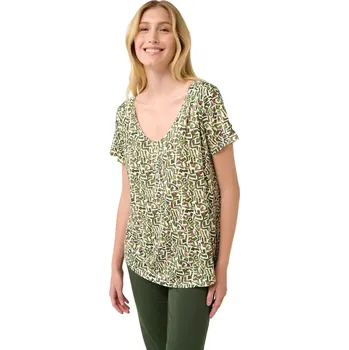 Dámské pyžamo Dámské pyžamo Vamp s kapri kalhotami 22035 green ivy velikost L