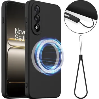 Pouzdro na mobilní telefon VSECHNONAMOBIL 121913 RUBBER MAGSAFE Silikonový kryt pro OnePlus Nord 5 5G BLACK