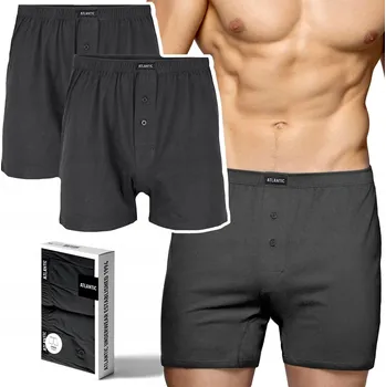 Pánské spodní prádlo Spodní Prádlo Boxerky Atlantic šedé, velikost M