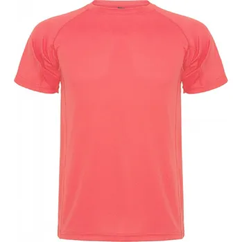 Roly Sport Dětské sportovní tričko Montecarlo s raglánovým rukávem Barva: korálová neonová, Velikost: 12 let RY0425K