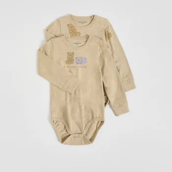 Chlapecká mikina Reserved - Bavlněná body 2 pack - béžová - 975FG-08M - 975FG-08M-80