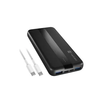 Powerbanka Power banka Natec TREVI SLIM Q V2 10000mAh, 2X USB-A 18W, 1X USB-C 20W, USB-C - USB0-C kab