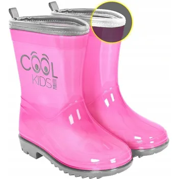 Dívčí obuv Holínky dětské velikost 22 Cool Kids růžové