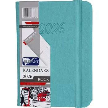 Kalendář Kalendář 2026 A7 týdenní Rock - tyrkysový