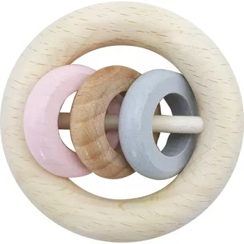 Hess Chrastítko tři kroužky růžová