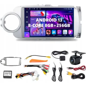 Auto Hi-Fi AUTORÁDIO S ANDROID 13 TOYOTA YARIS III 2011-2019 CARPLAY ANDROID AUTO 8GB/256GB