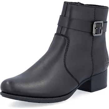 Dámská móda Dámská kotníková obuv RIEKER 78664-00 černá W5 36