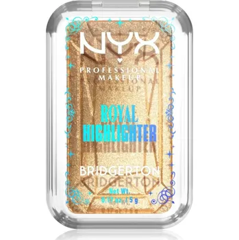 Rozjasňovač NYX Professional Makeup Bridgerton Royal Highlighter rozjasňovač odstín 02 Light Gold 5 g
