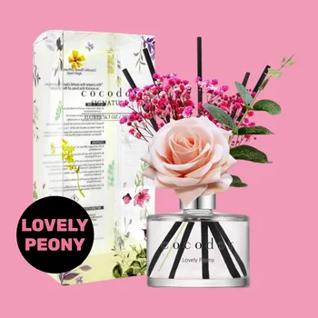 Aroma difuzér COCODOR - Rose Diffuser Lovely Peony - Difuzér s vůní rozkvetlé pivoňky - 200 ml
