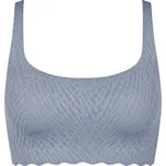714625 - Top sloggi Zero Feel Bliss Top - pro ženy - vel. M - barva: modrá/žakár