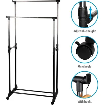 Věšák ŠATNÍ SKŘÍŇ VĚŠÁK 75x42x93-158CM ALPINA