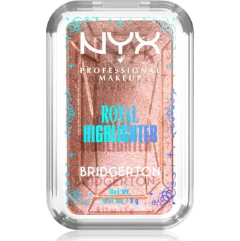 Rozjasňovač NYX Professional Makeup Bridgerton Royal Highlighter rozjasňovač odstín 01 Iridescent Peach 5 g