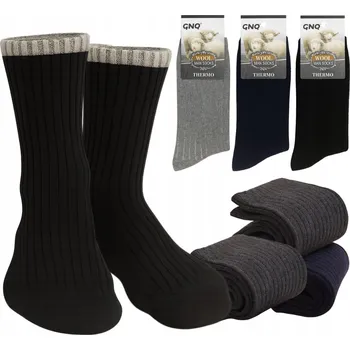 Pánské ponožky 3x Pánské ponožky Z VLNY NA ZIMU Angora TEPLÉ MĚKKÉ NA ZIMU 39-42