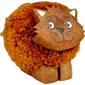 Dětsný nábytek 2Kids Toys Dřevěná figurka XL pompon Kočka