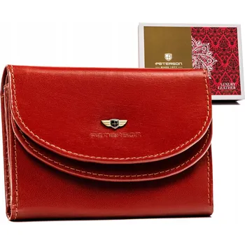 Peněženka Peterson peněženka z pravé kůže hnědá - dámská