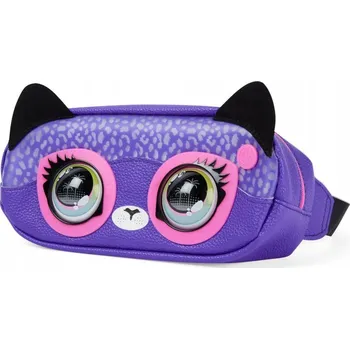 KABELKA PURSE PETS SAVANNAH SPOTLIGHT FIALOVÁ KOČKA LEDVINKA S OČIMA